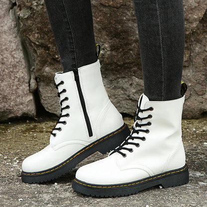 Comfortable Boots Women Laces Zipper