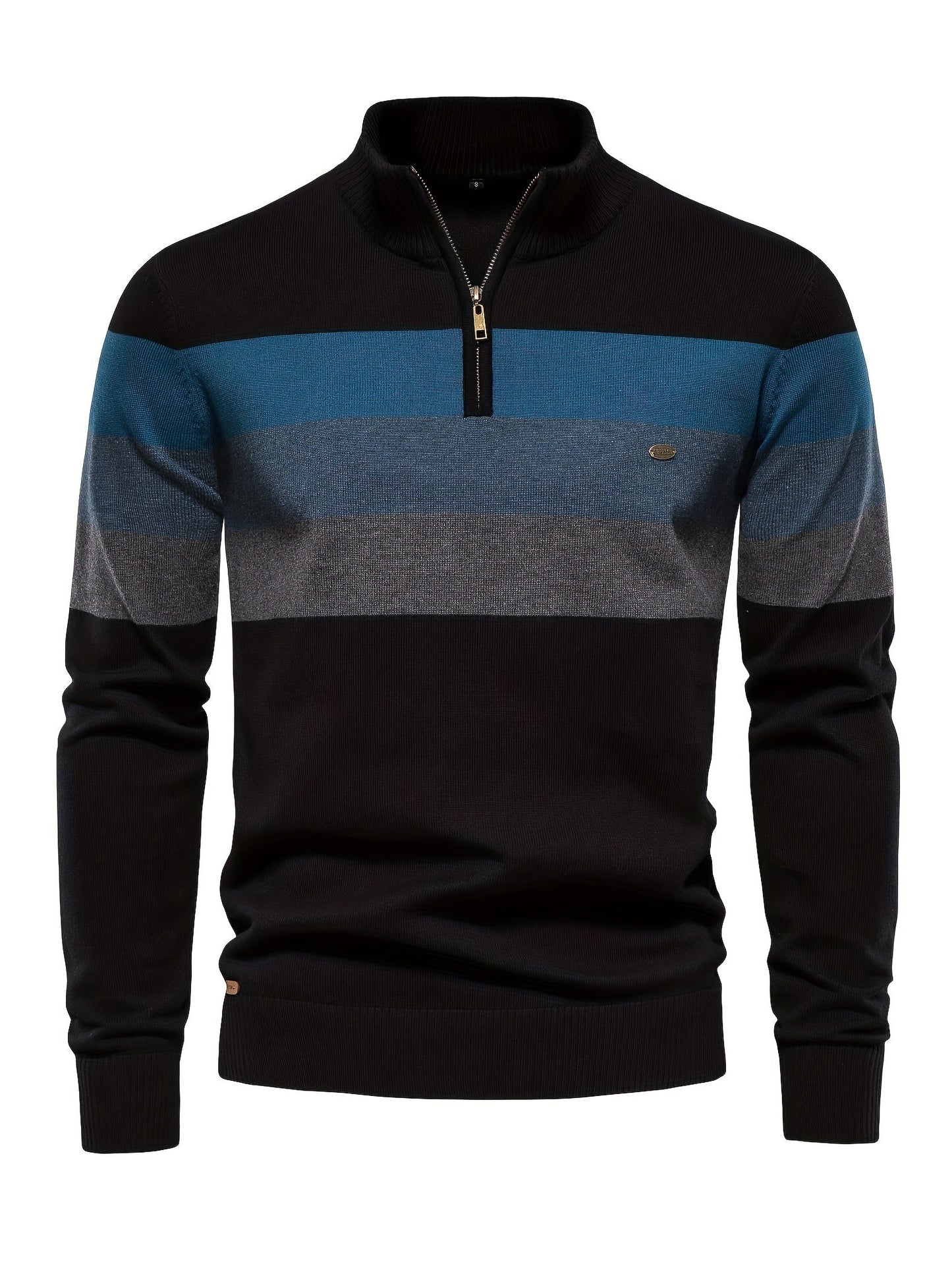 Men's Half-Zip Knitted Sweater