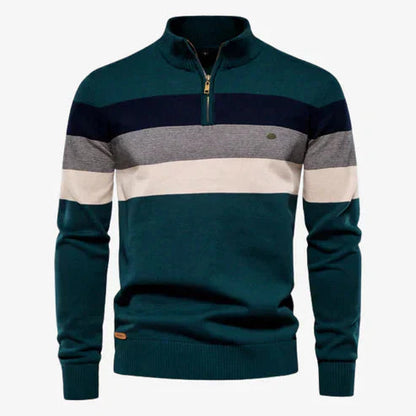 Men's Pullover Long Sleeve Stand-Up Collar Knit