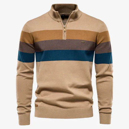 Men's Pullover Long Sleeve Stand-Up Collar Knit