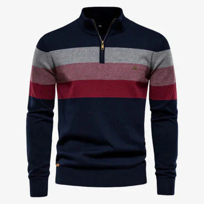 Men's Pullover Long Sleeve Stand-Up Collar Knit