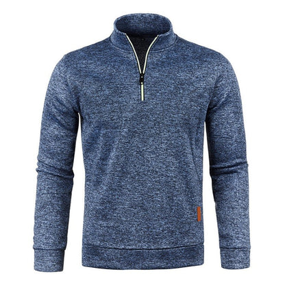 Men's Sweatshirt Long Sleeve Zip Collar