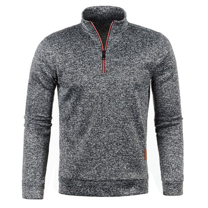 Men's Sweatshirt Long Sleeve Zip Collar