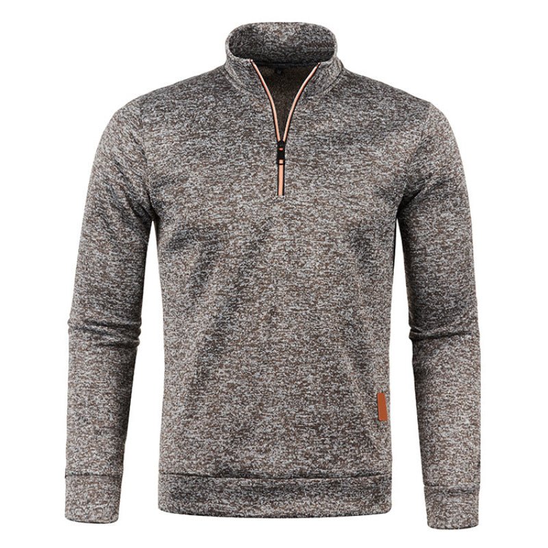 Men's Sweatshirt Long Sleeve Zip Collar