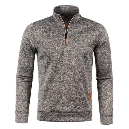 Men's Sweatshirt Long Sleeve Zip Collar