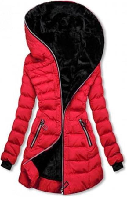 Warm Winter Dress | Lined Hooded Jacket Women