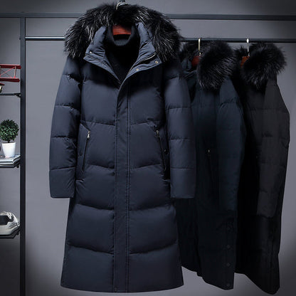 Women's Long Black Elegant Winter Jacket