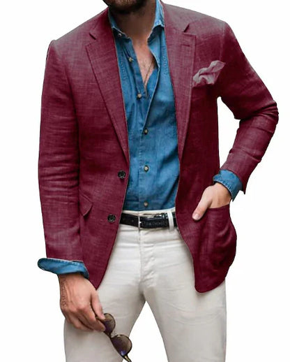 Men's Linen Blazer Elegant Wedding