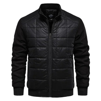 Practical Men's Quilted Jacket Comfortable Warm