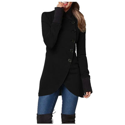 Stylish Women's Jacket with Buttons Modern