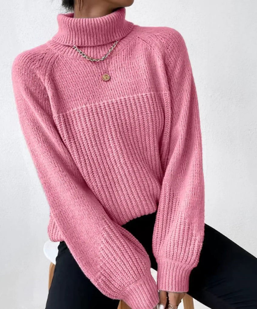 Soft Women's Turtleneck Sweater Warm