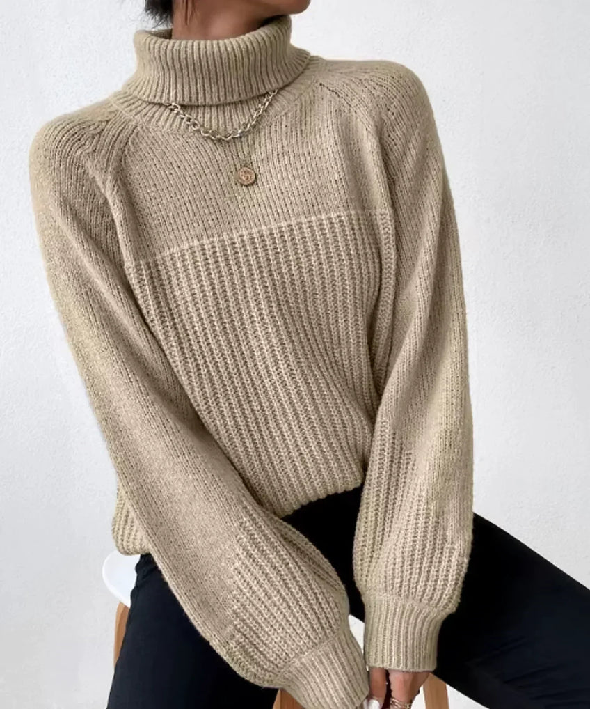 Soft Women's Turtleneck Sweater Warm