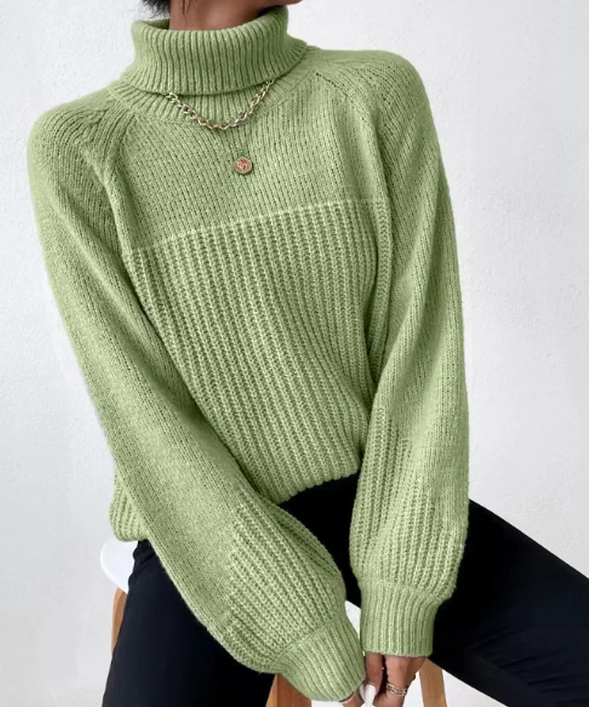 Soft Women's Turtleneck Sweater Warm
