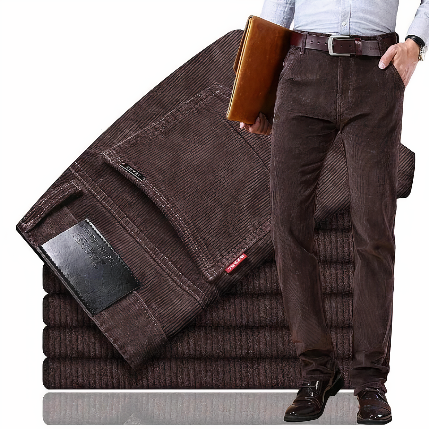 Straight Corduroy Trousers Modern Fit
