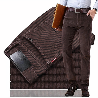 Straight Corduroy Trousers Modern Fit