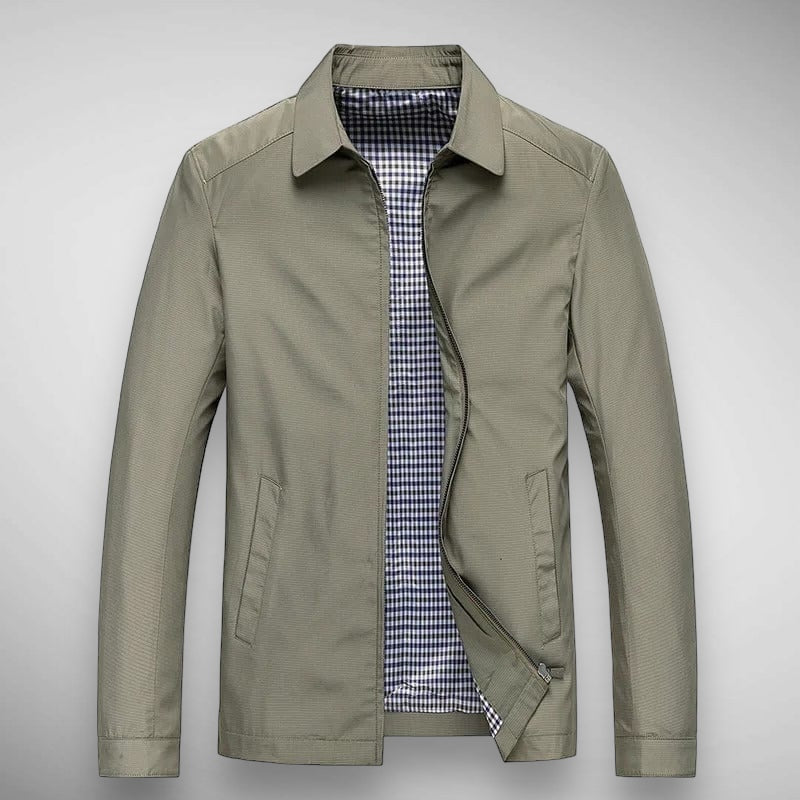 Men's Plaid Classic Harrington Jacket