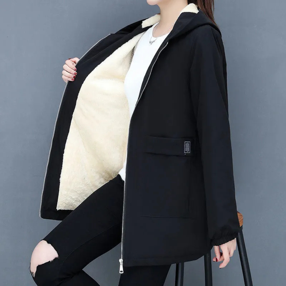 Stylish Women's Winter Jacket with Hood