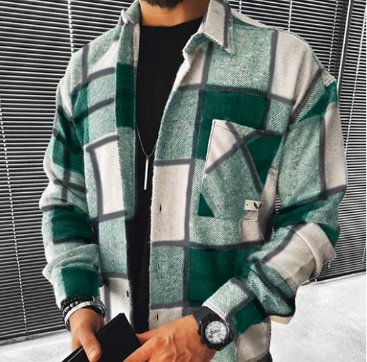 Men's Modern Fit Plaid Shirt