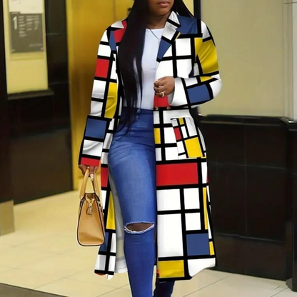 Colorful women's coat autumn model
