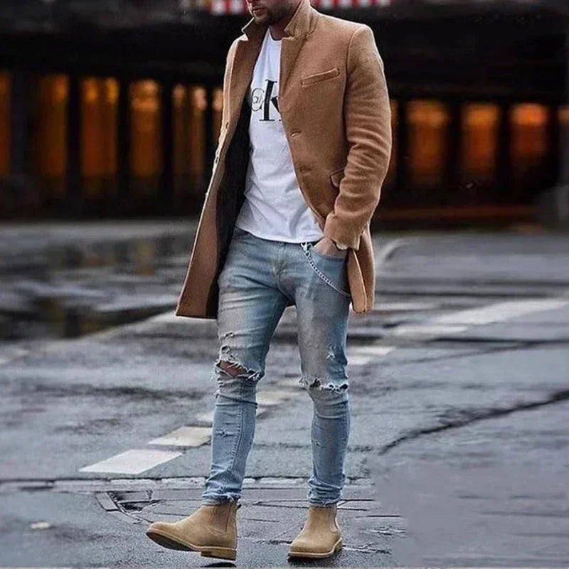 Men's Coat Elegant Design Autumn Trend