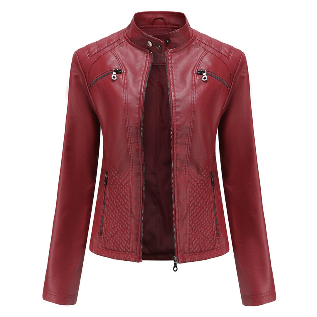 Stylish Women's Autumn Leather Jacket