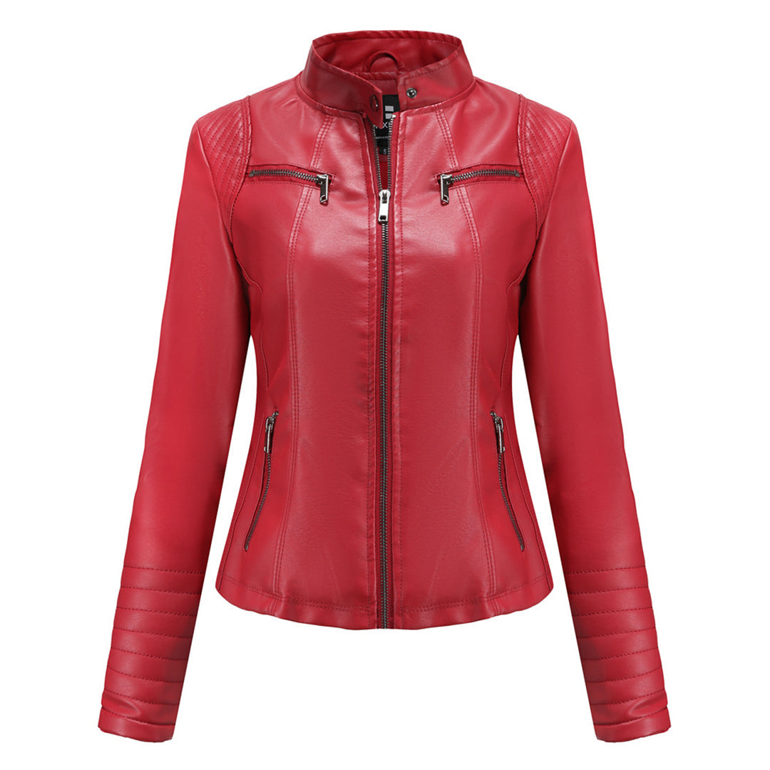 Autumn Leather Jacket Women Trendy Design