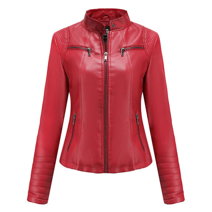 Autumn Leather Jacket Women Trendy Design