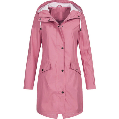 Women's Waterproof Long Raincoat