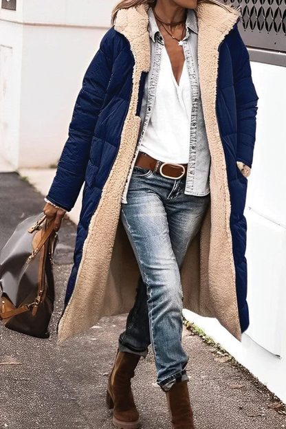 Practical Women's Long Padded Reversible Coat