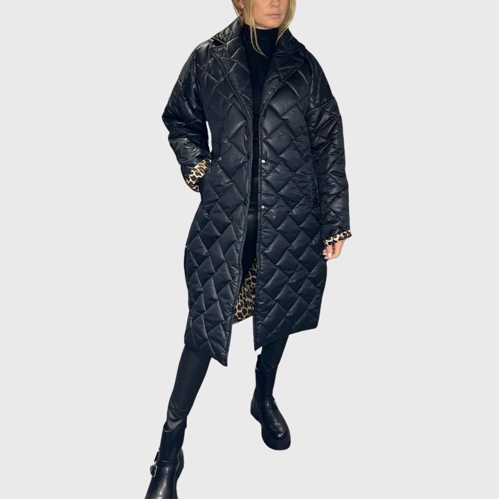 Damen Winterjacke Wendbar Gefüttert Warm - IdealeKleiden