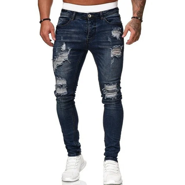 Men's Slim Fit Ripped Jeans
