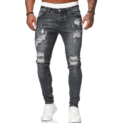 Men's Slim Fit Ripped Jeans