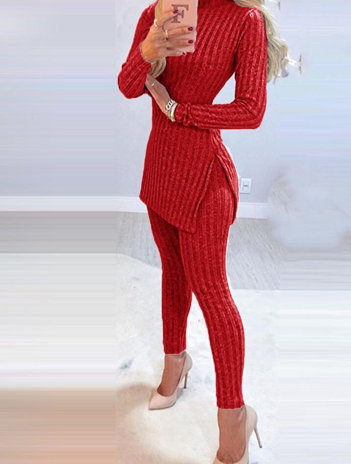Elegant Women's Two-Piece Chic Set