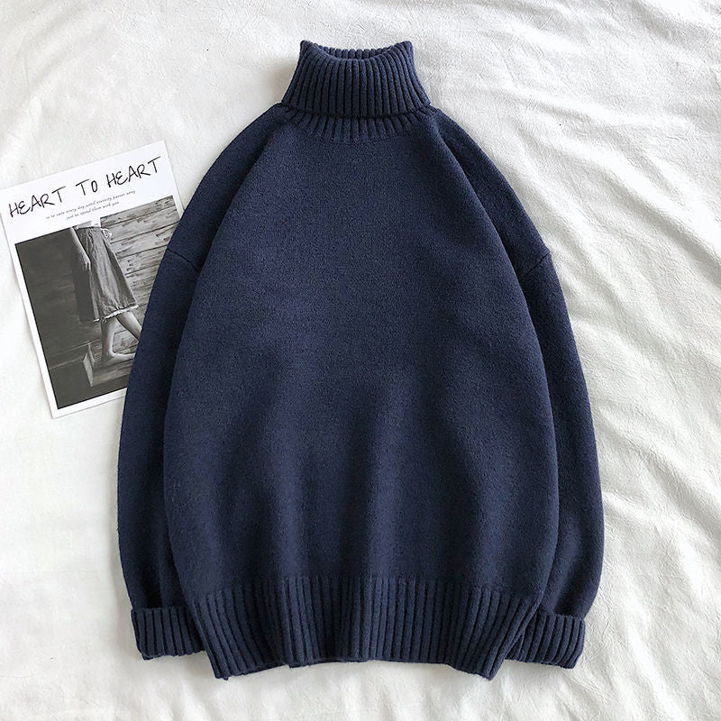 Men's Oversized Knitted Turtleneck