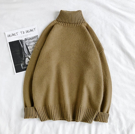 Men's Oversized Knitted Turtleneck