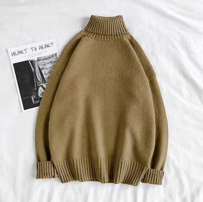 Men's Oversized Knitted Turtleneck