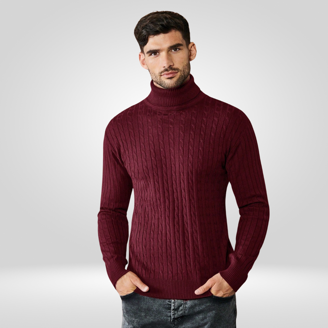 Men's Warm Knitted Turtleneck