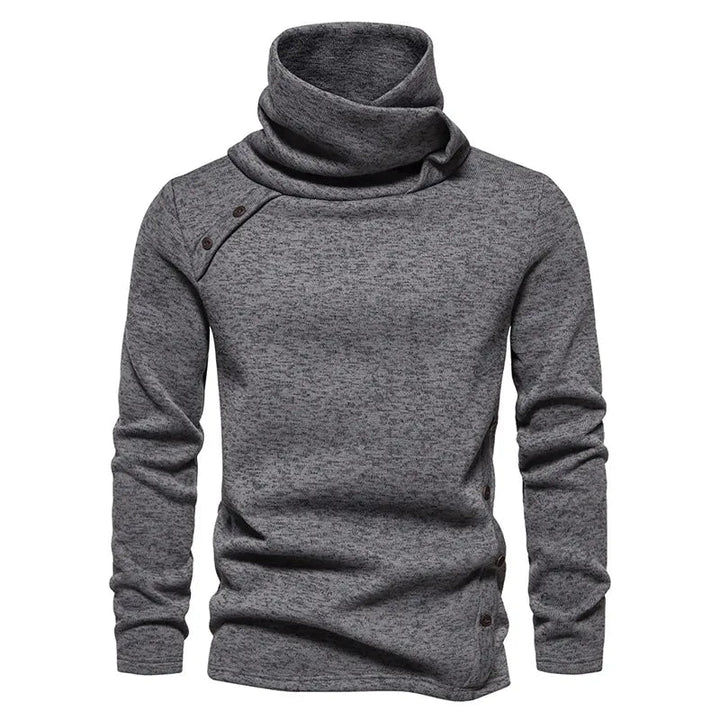 Herren Rollkragenpullover Langarm Warm - IdealeKleiden