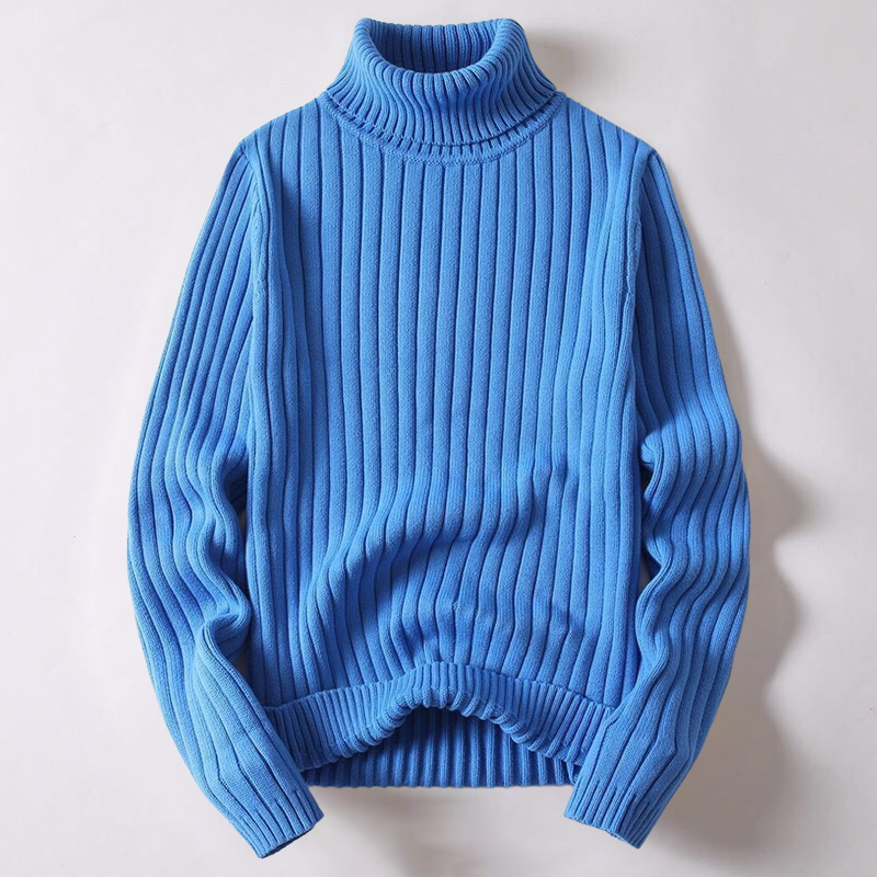 Men's Roll Neck Sweater Knitted Quality