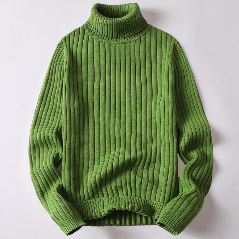 Men's Roll Neck Sweater Knitted Quality