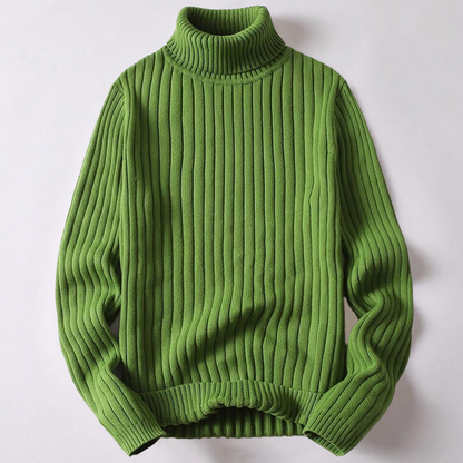 Men's Roll Neck Sweater Knitted Quality
