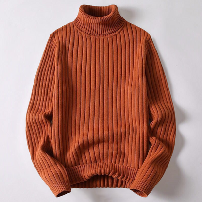 Men's Roll Neck Sweater Knitted Quality