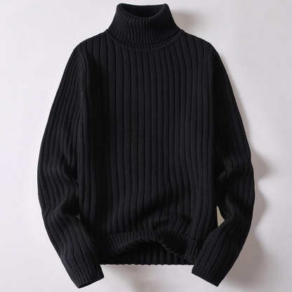 Men's Roll Neck Sweater Knitted Quality