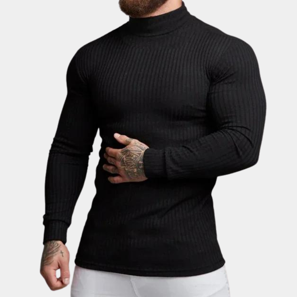 Men's Slim Fit Turtleneck Long Sleeve