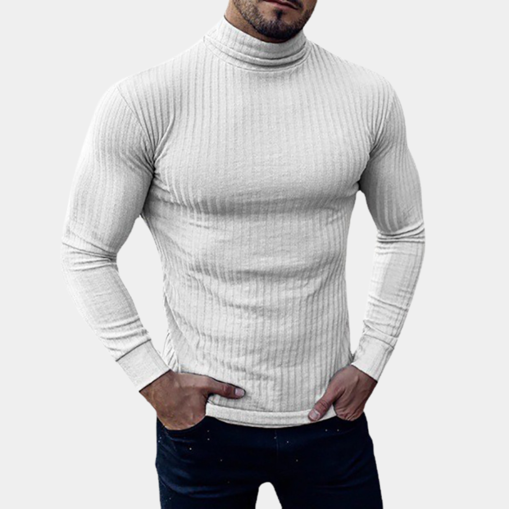Men's Slim Fit Turtleneck Long Sleeve