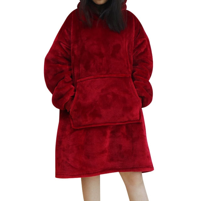 Cuddly Hoodie Soft & Warm Polyester