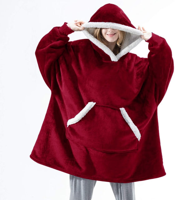 Cuddly Hoodie Soft & Warm Polyester