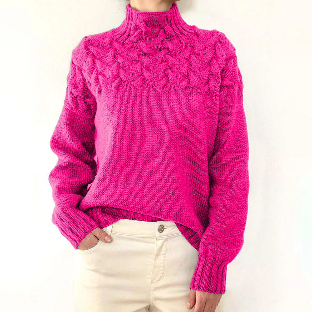Soft Knitted Turtleneck Top