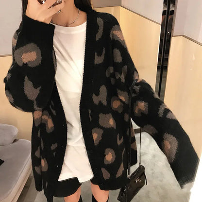 Leopardendruck Kleid Elegant Damen - IdealeKleiden