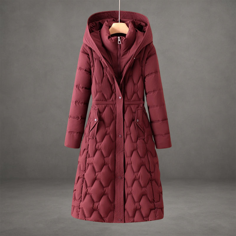 Hooded Women's Warm Puffer Quilted Jacket